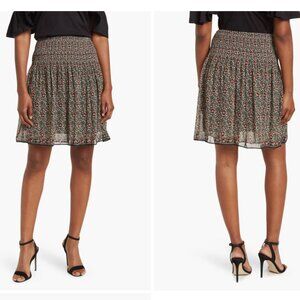 Gathered waist floral print skirt from Max Studio, new with tags